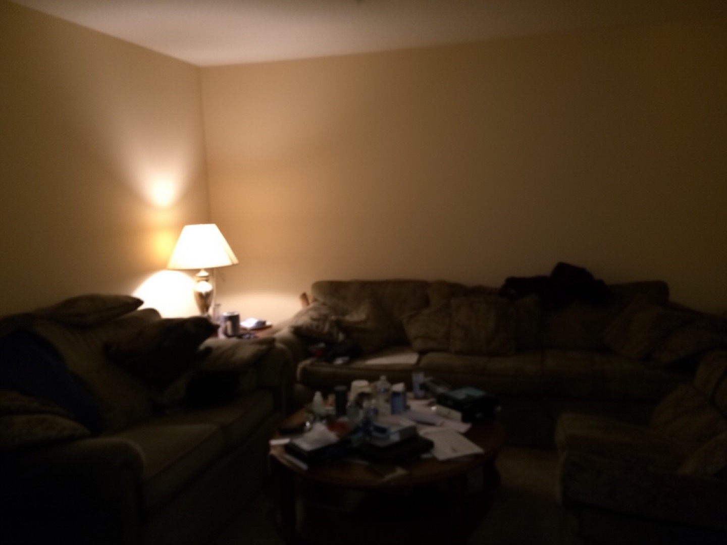 A real living room, before